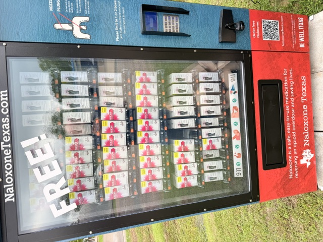 Naloxone Vending Machine at Smokin Joker Corner