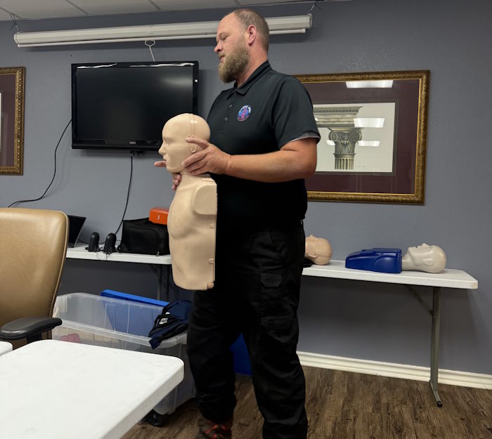 CPR Staff Training at Randy Sams Outreach Shelter in Texarkana