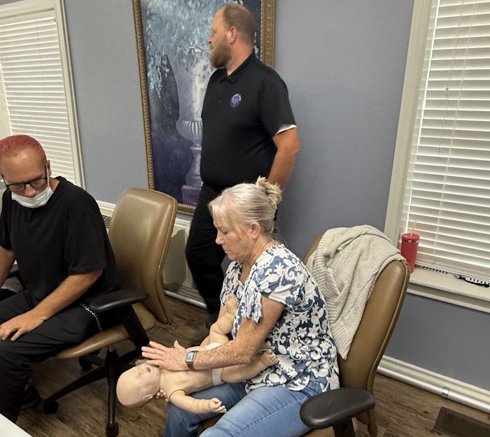 CPR Staff Training at Randy Sams Outreach Shelter in Texarkana